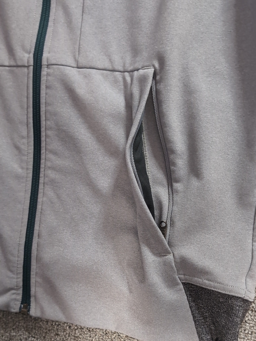 Lululemon Six Pack Jacket - Bomber/Track Jacket - Size Medium In Light Gray - Picture 8 of 11